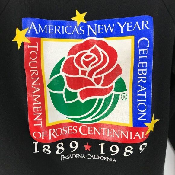Vintage Tournament of Roses Centennial Sweatshirt Women's Large 1989 Rose Bowl - Picture 2 of 15